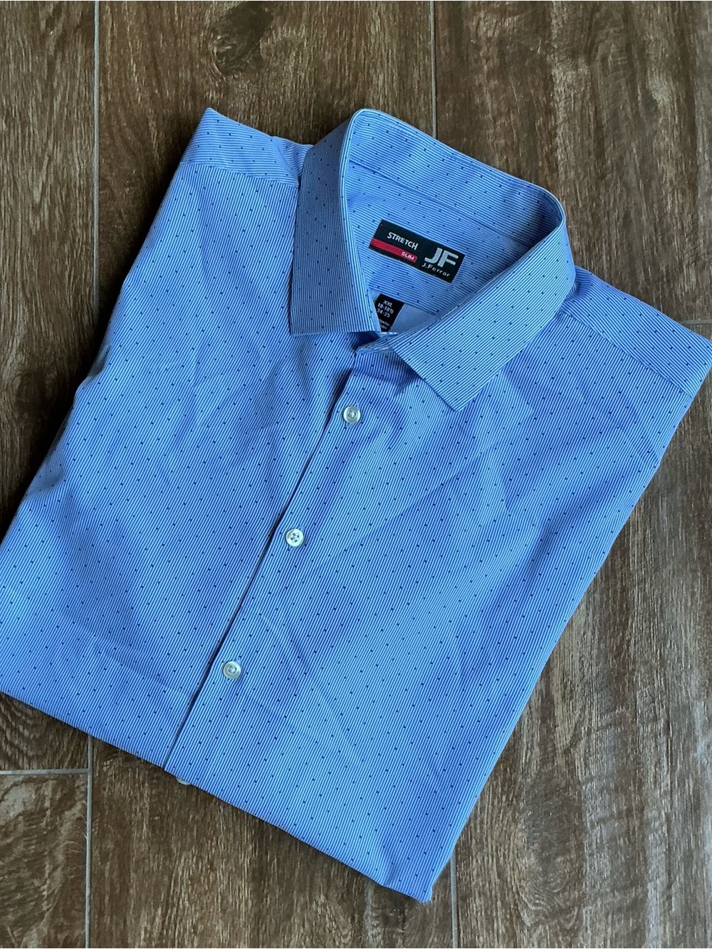 Men’s jFerrar Light Blue Slim Stretch Dress Shirt 2X
